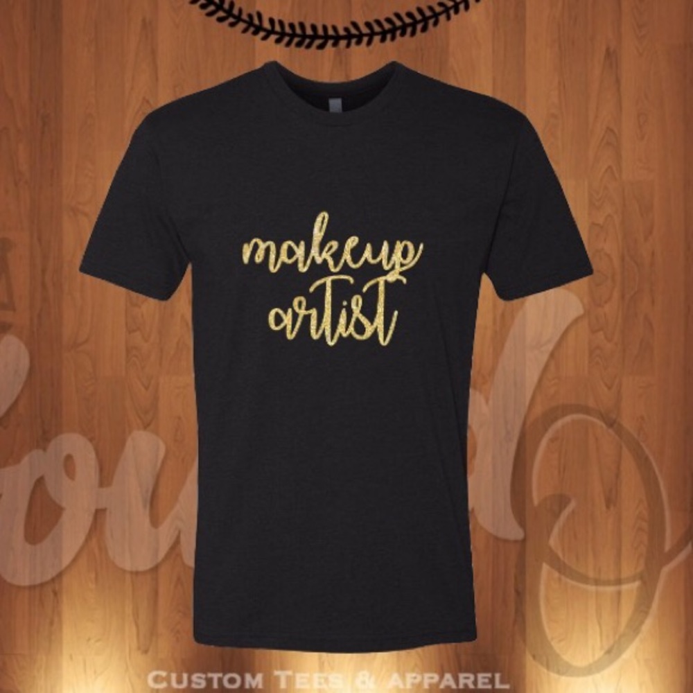 NEW Bling Makeup Artist T Shirt ANY SIZE AVAILABLE